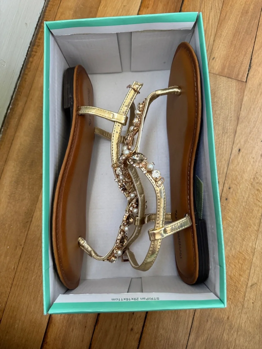 Marbella Gold Jeweled Sandals